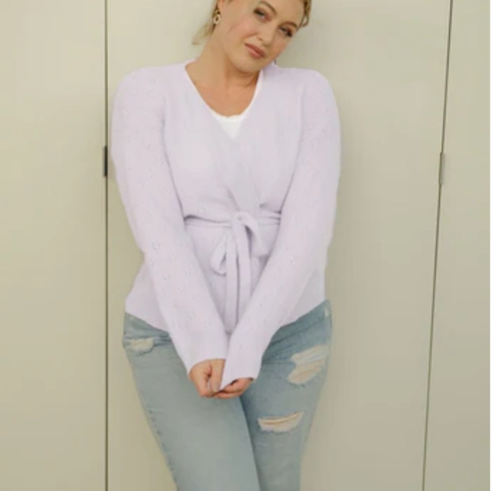 Smash + Tess Keep It Cute Lavender Cardigan